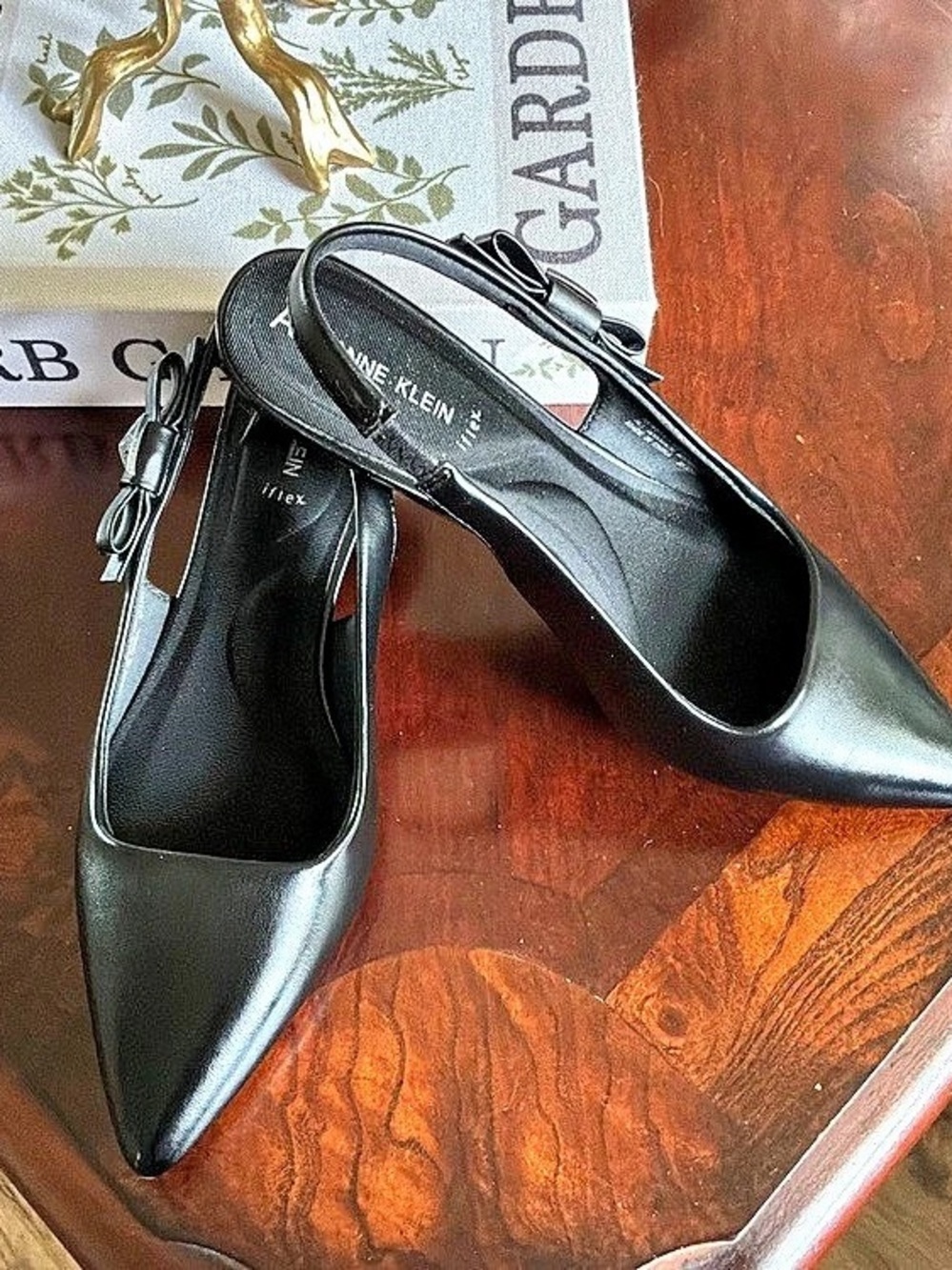 Anne Klein Kibbey Slingback Pump Heels in Black